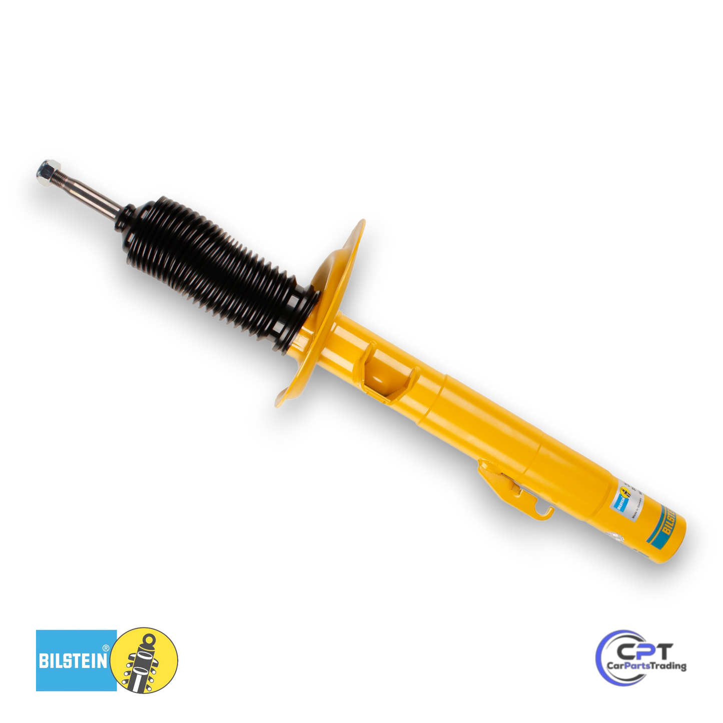Ein Bilstein B6 Sport-Stoßdämpfer für den 7er BMW E38 an der Vorderachse.