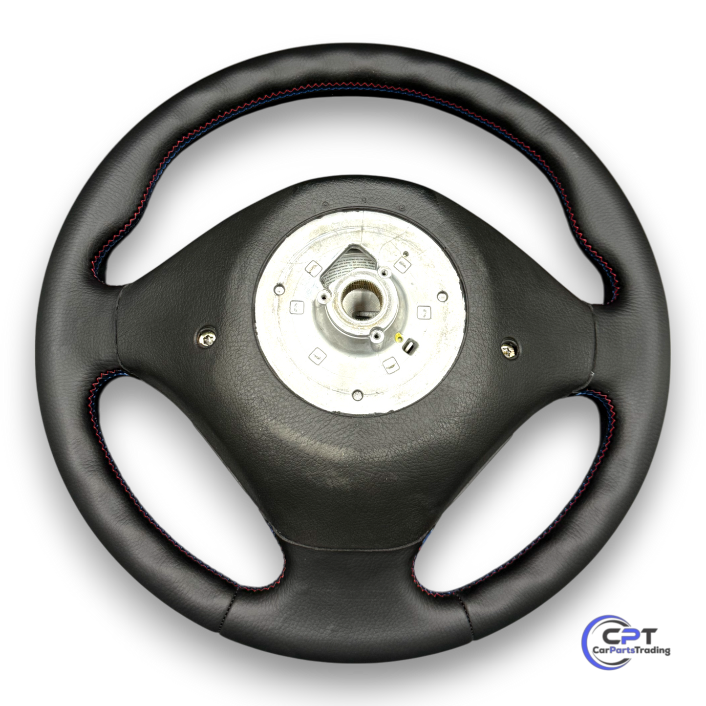 Rückansicht des M-Lenkrads – Passform für BMW Youngtimer mit Airbag-Modulaufnahme