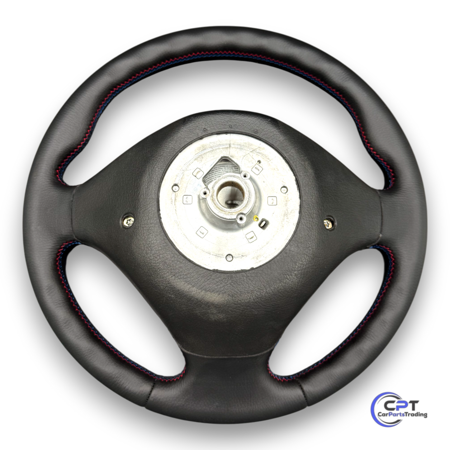 Rückansicht des M-Lenkrads – Passform für BMW Youngtimer mit Airbag-Modulaufnahme