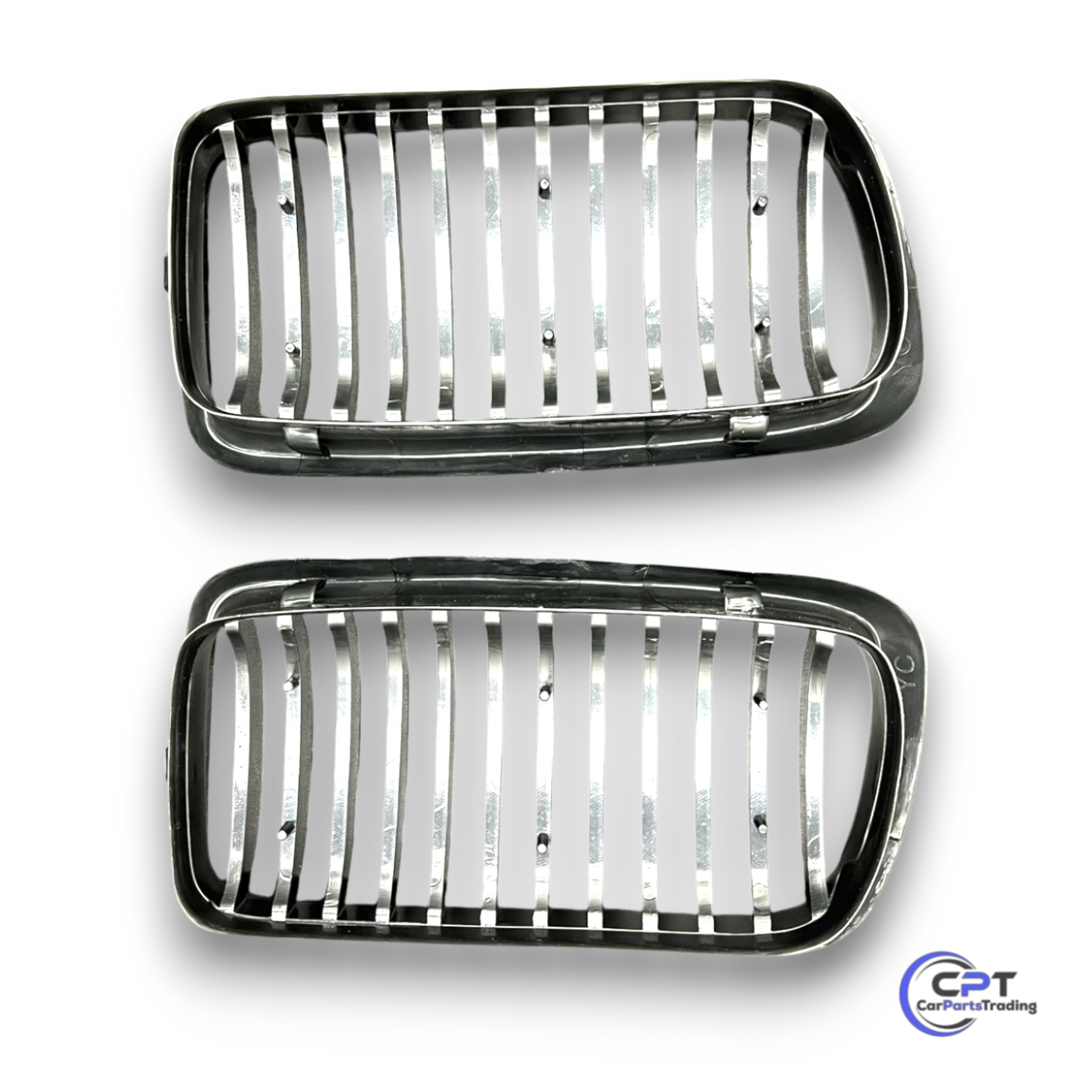 BMW E38 Nieren Facelift-Design - glänzende Nieren im Gegensatz zu den üblichen matten Varianten für ein edles Erscheinungsbild.