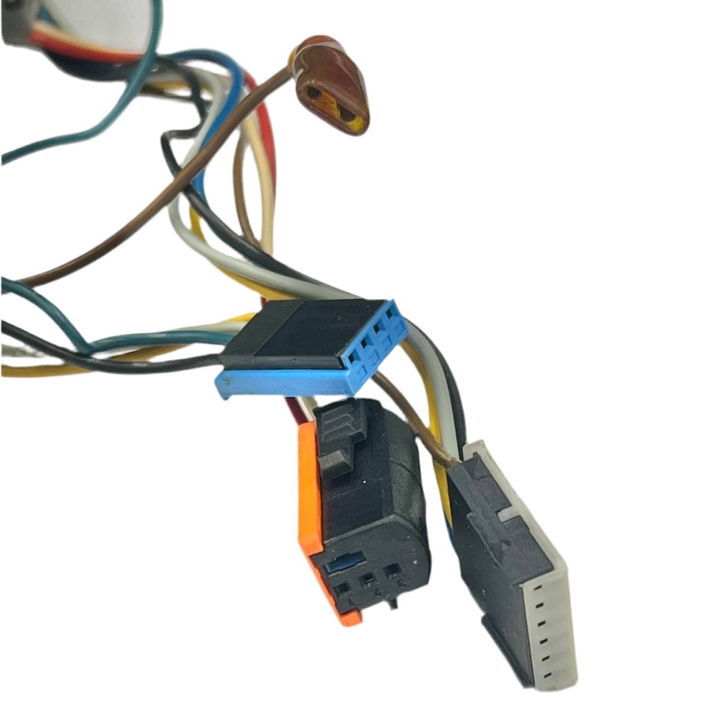 Die Stecker von einem Schleifring (Wickelfeder), verbaut im E38 und E39 mit Multifunktionslenkrad, mit der Teilenummer 1161912