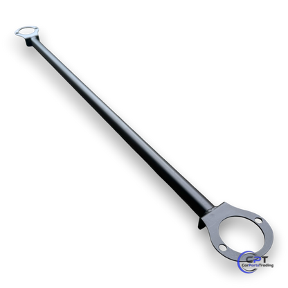 Montierte Domstrebe hinten am BMW E36 – Tuningteil für bessere Fahrstabilität im Alltag und bei Kurvenfahrt