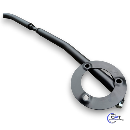 Detailansicht der verstellbaren Domstrebe – Längenverstellung zur exakten Anpassung im Motorraum des BMW E36 M40