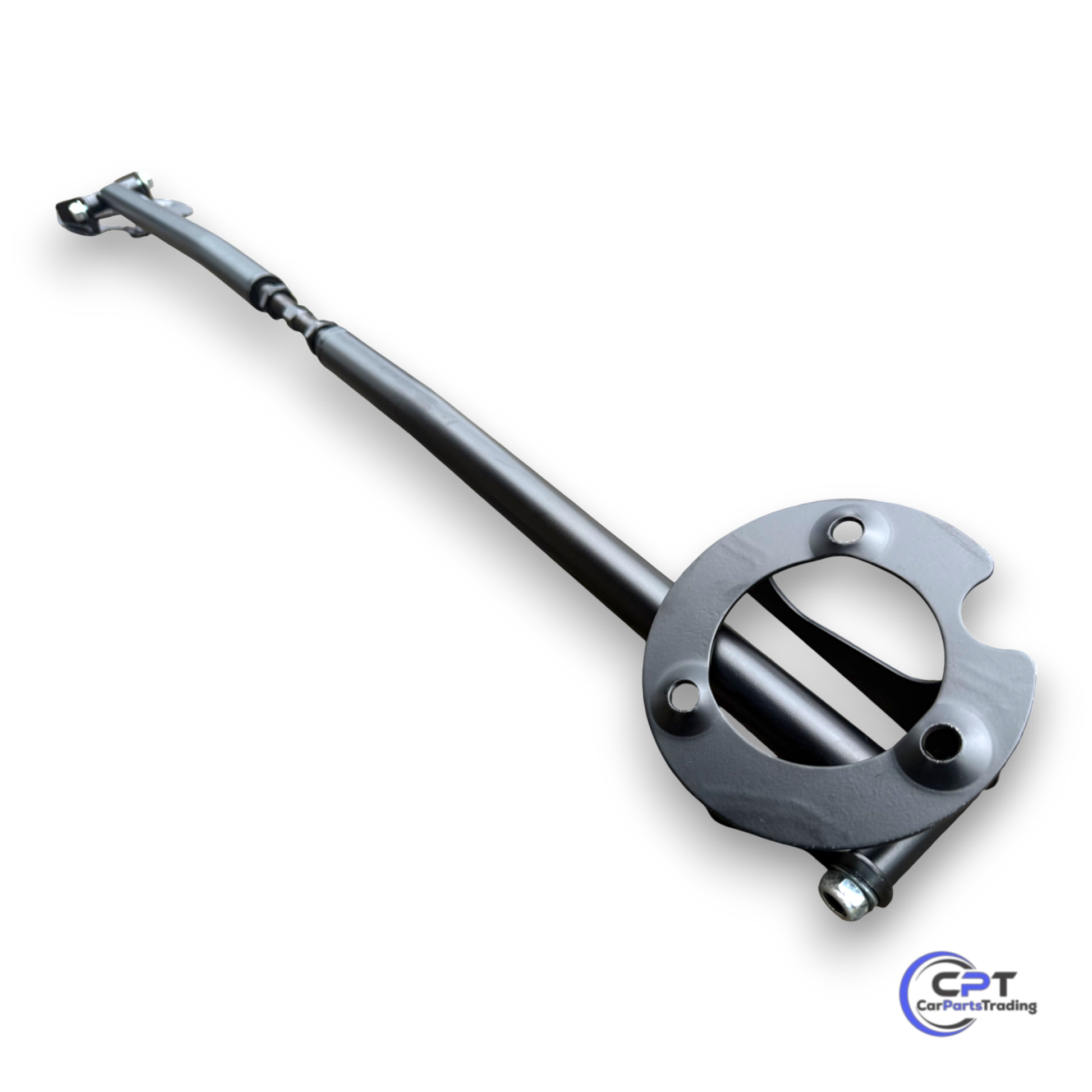 Domstrebe montiert auf der Vorderachse eines BMW E39 – passgenau, eintragungsfrei und für Alltag und Tuning geeignet