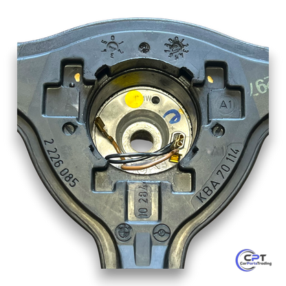 Neu beledertes BMW M Technik 2 Lenkrad – mit M-Farbnähten, für E30, E28, E24, E34, E32 geeignet

