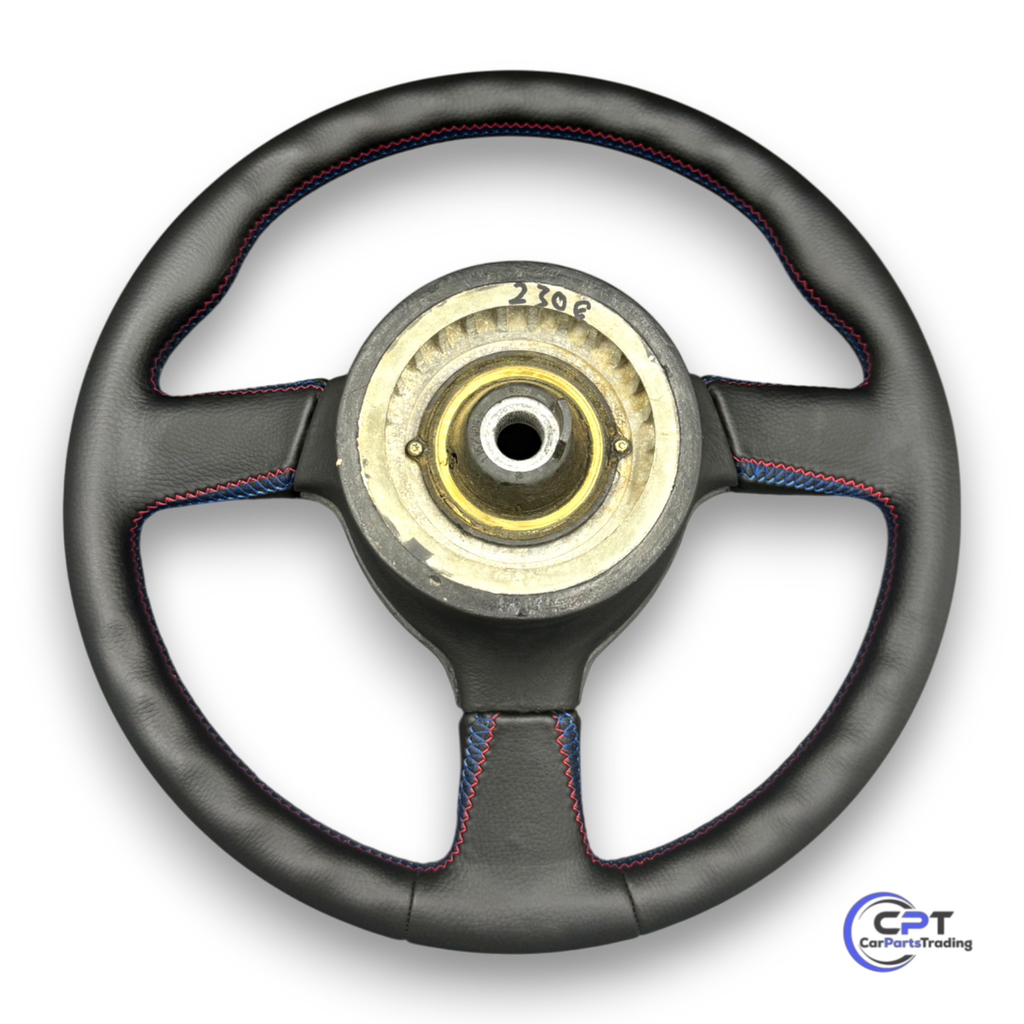 M Technik II Lenkrad für BMW Youngtimer – 385mm, M-Farbnähte, passend für E24, E28, E30

