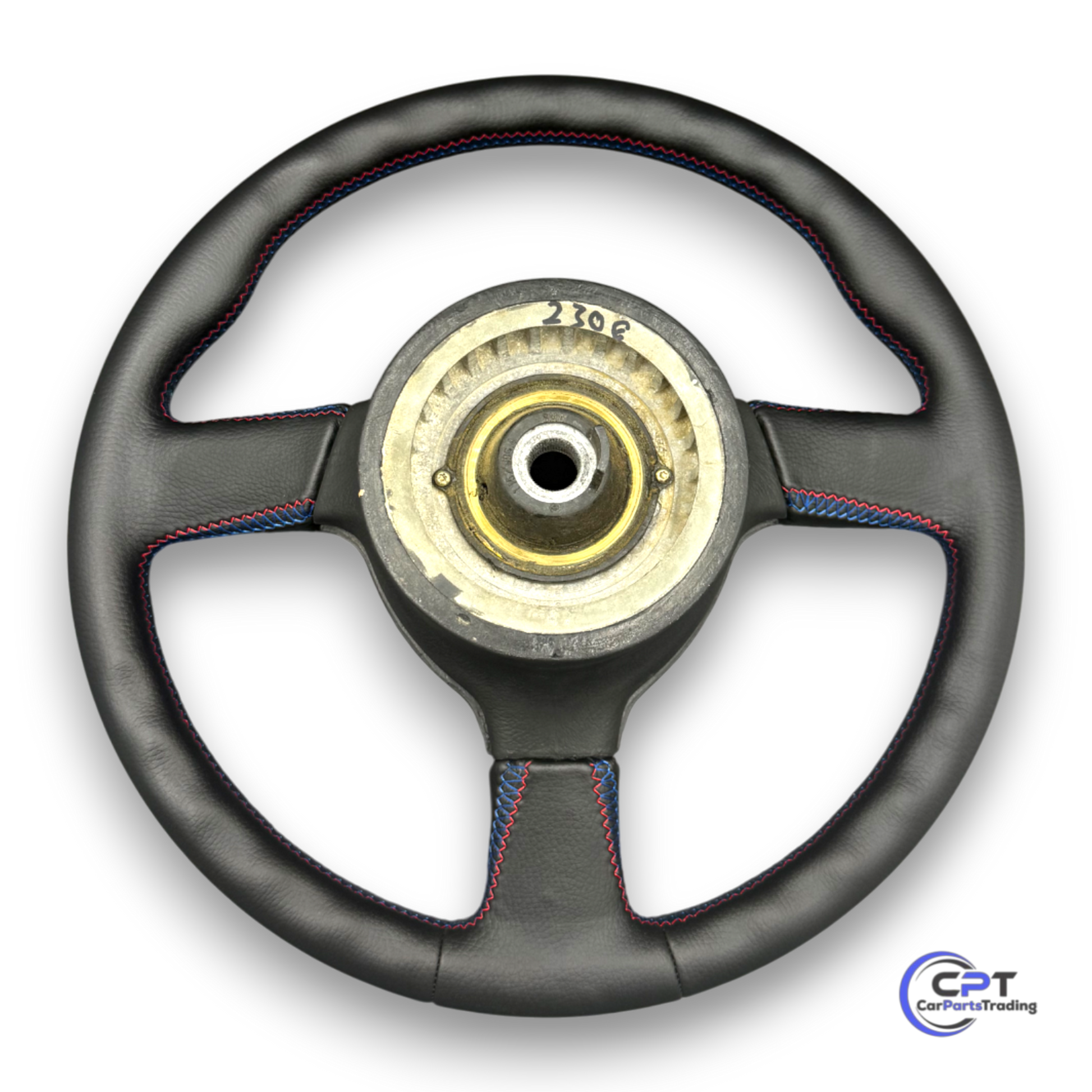 M Technik II Lenkrad für BMW Youngtimer – 385mm, M-Farbnähte, passend für E24, E28, E30


