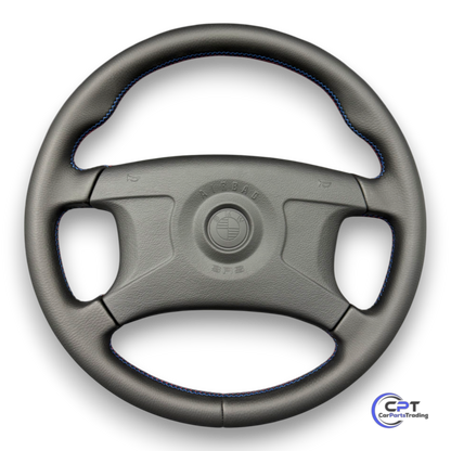 Neu bezogenes BMW M-Technik Airbag-Sportlenkrad 2 mit M-Naht für E36, E34, E31, E32
