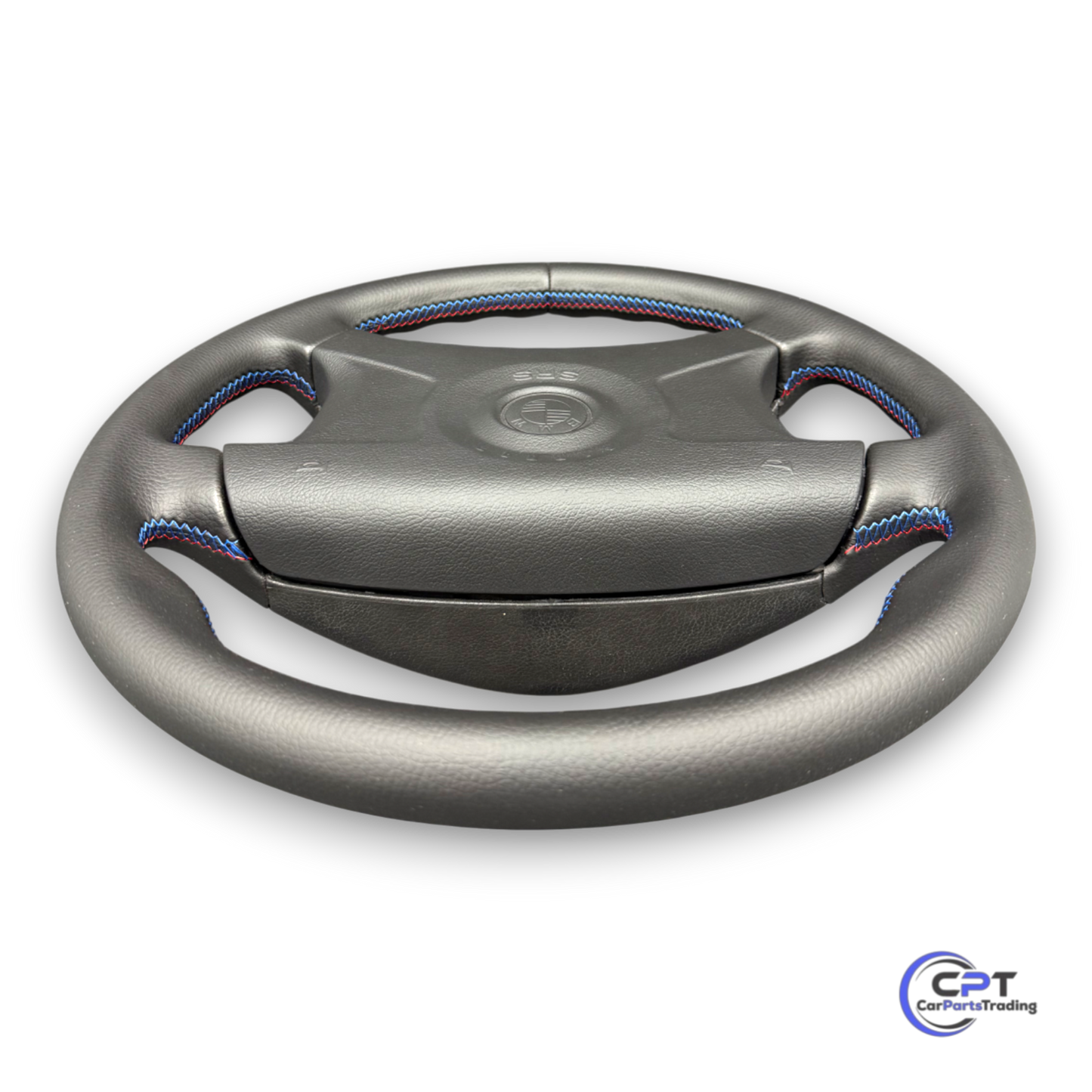 M-Technik Airbag-Sportlenkrad 2, neu bezogen mit M-Naht – BMW E36 E34 E31 E32
