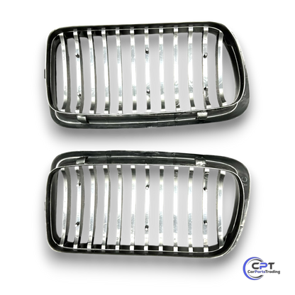BMW E38 Nieren Facelift-Design - glänzende Nieren im Gegensatz zu den üblichen matten Varianten für ein edles Erscheinungsbild.