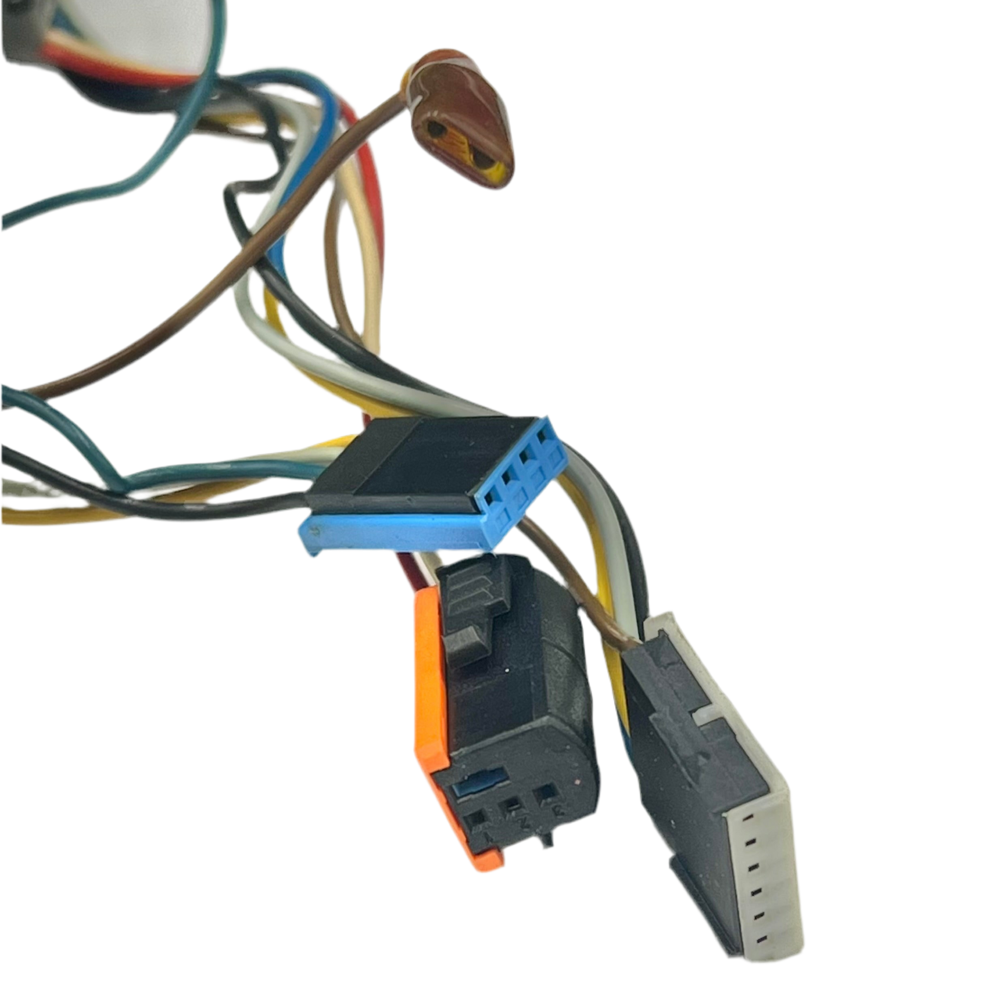 Die Stecker von einem Schleifring (Wickelfeder), verbaut im E38 und E39 mit Multifunktionslenkrad, mit der Teilenummer 1161912 